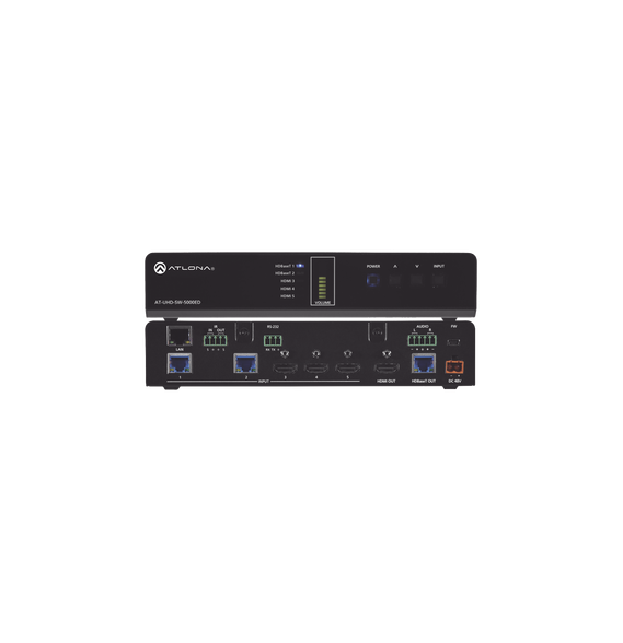 ATLONA AT-UHD-SW-5000ED 5 X 1 SWITCHER  2 HDBASET + 3 H