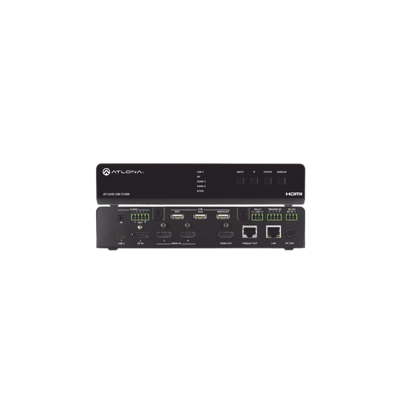 ATLONA AT-UHD-SW-510W FIVE-INPUT UNIVERSAL SWITCHER WIT