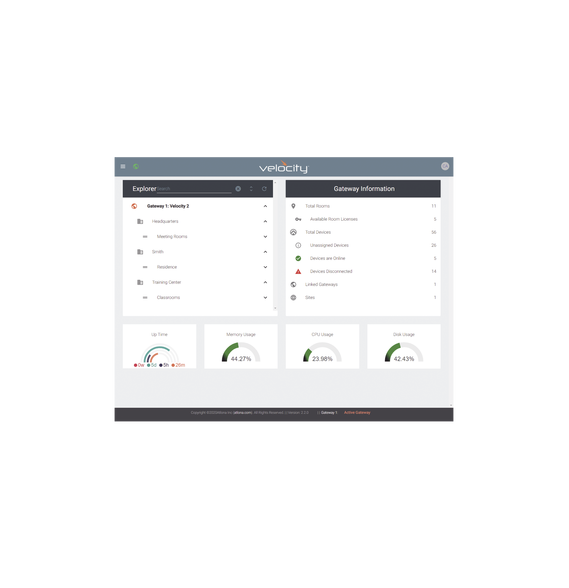 ATLONA AT-VGW-SW VELOCITY SOFTWARE GATEWAY FOR 20 ROOMS