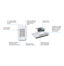 ATLONA AT-VKP-8E Controlador de teclado de 8 botones Ve