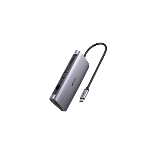 UGREEN 40873 HUB USB-C Docking Station) 9 en 1 | 3 USB-