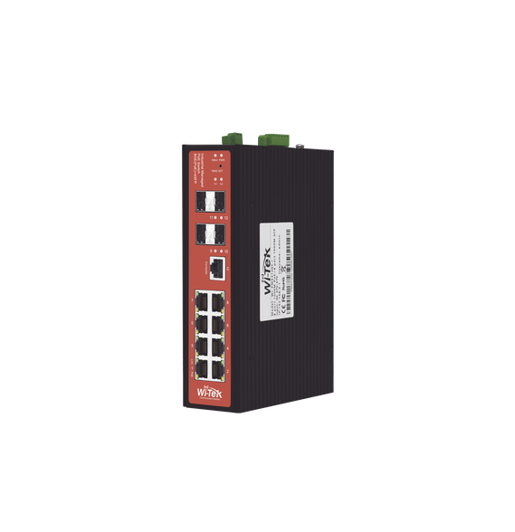 WI-TEK WI-PMS312GF-I Switch Industrial 8 puertos / Admi