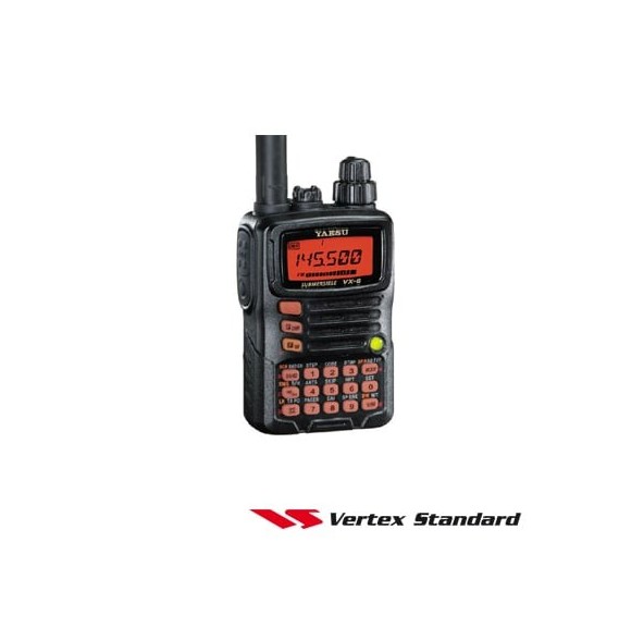 YAESU VX6R Radio portátil de uso rudo triple banda incl