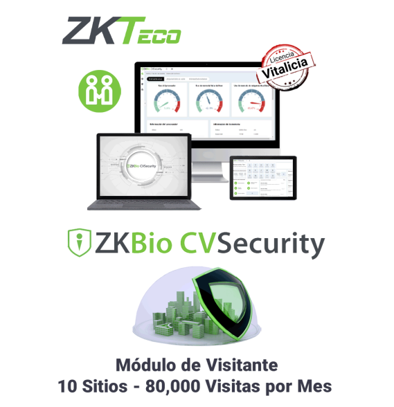 ZKTECO ZKT0740058 ZKTECO ZKBIOCVVISP108W - Licencia par