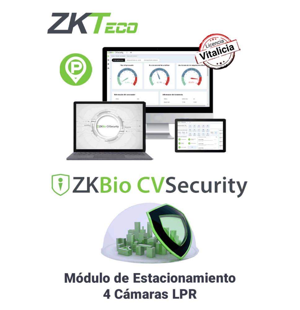 ZKTECO ZKT0740069 ZKTECO ZKBIOCVPARKLPR4 - Modulo Vital