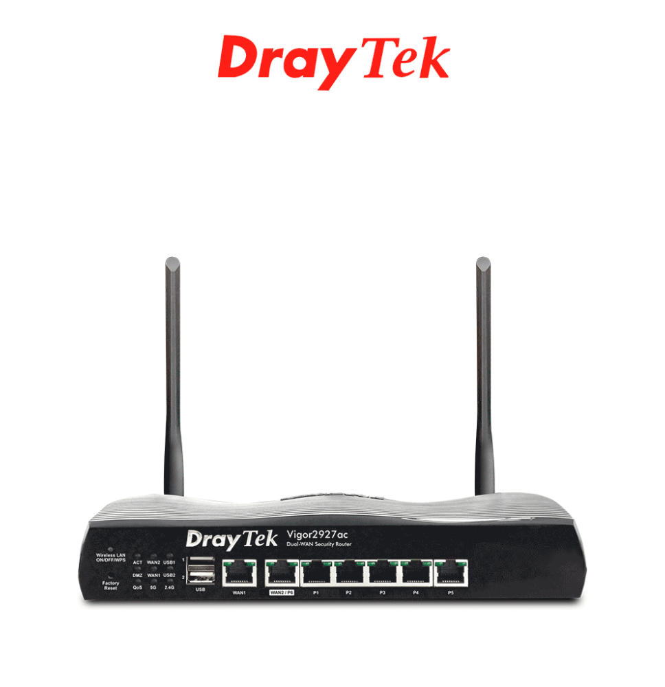 DRAYTEK DRY1790002 DRAYTEK VIGOR2927AC- Ruteador Inalám