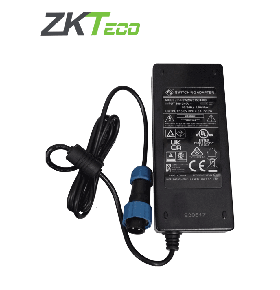 ZKTECO ZKT1110011 ZKTECO  D4330IP65PADAPTER - Fuente de