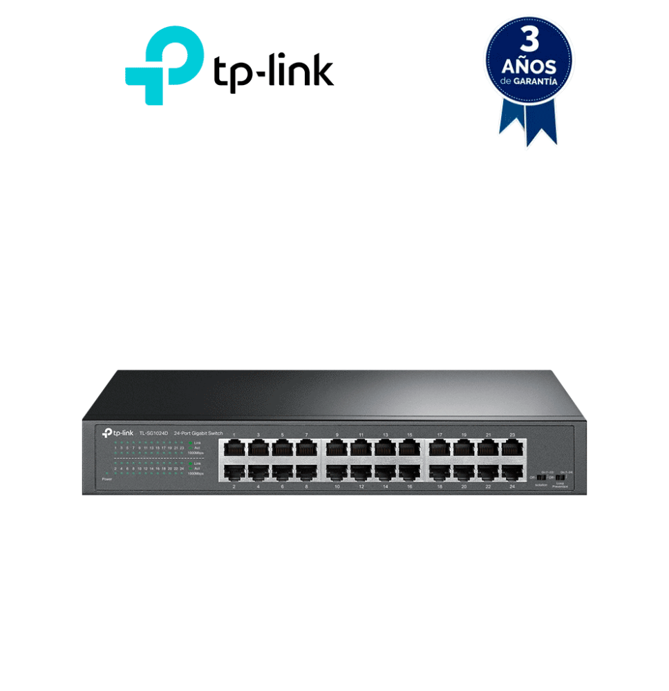 TP-LINK TPL3700016 TP-LINK TL-SG1024D - Switch Gigabit