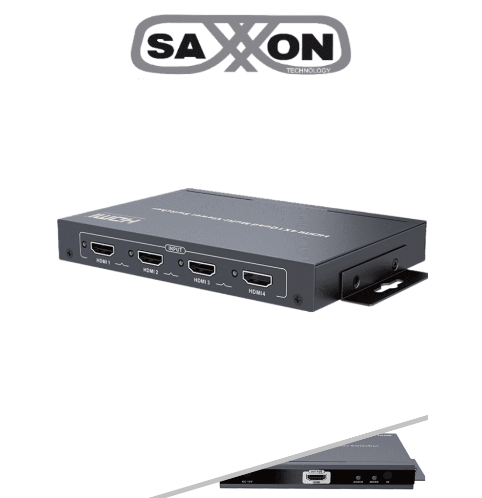 SAXXON TVT017007 SAXXON LKV401MS- Switch de Video HDMI