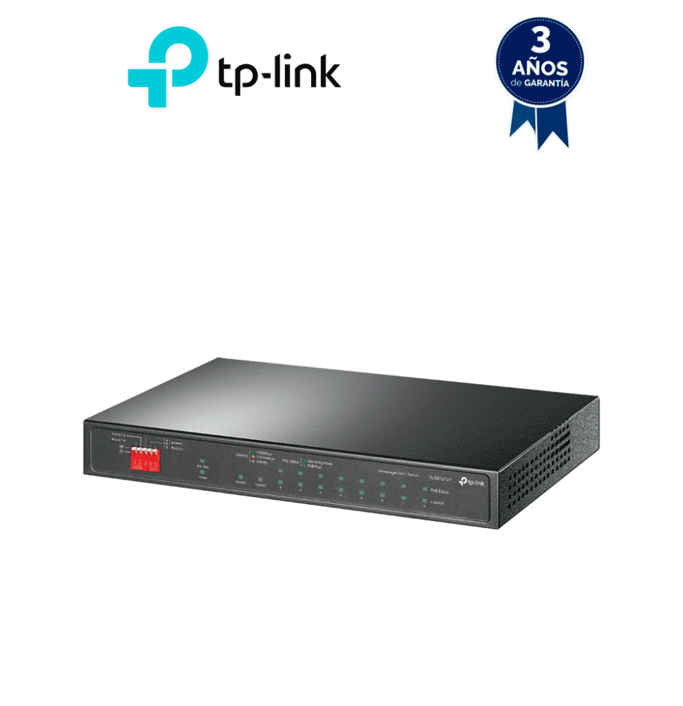 TP-LINK TPL3720011 TP-LINK TL-SG1210P -  Switch de escr