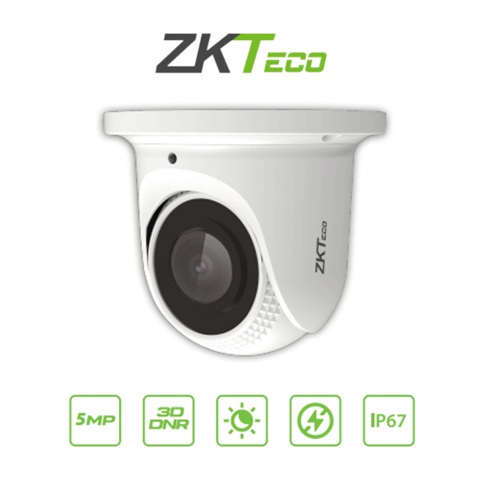 ZKTECO ZKT0040003 ZKTECO ES855P21CS7MI- Cámara IP Domo