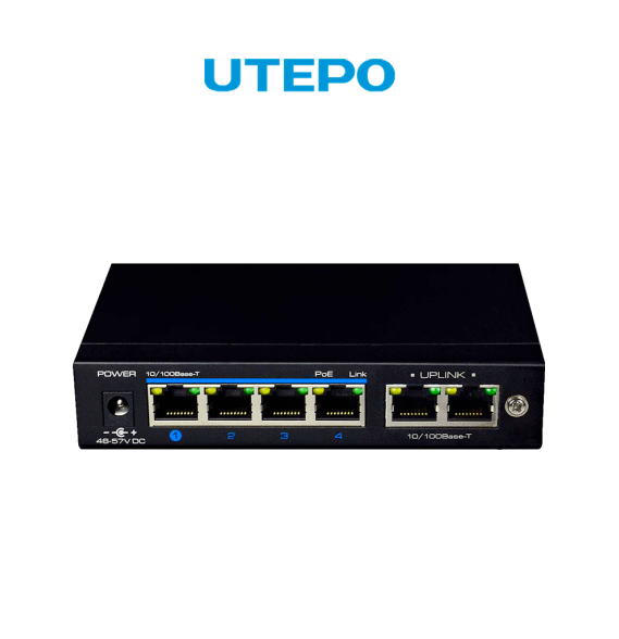 UTEPO UGC182003 UTEPO UTP3SW04TP60 - Switch PoE de 6 pu