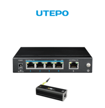 UTEPO UGC4550001 KIT- Switch UTEPO PoE de 5 puertos Fas