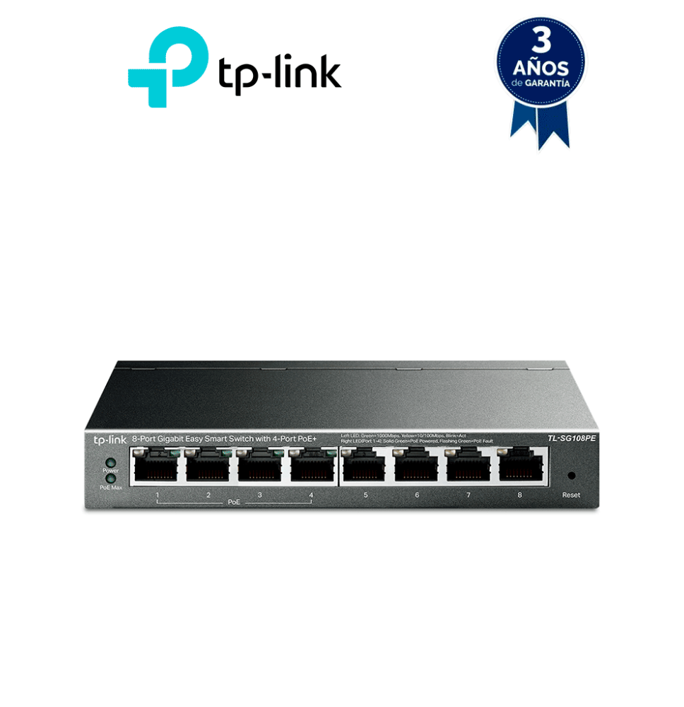 TP-LINK TPL3720010 TP-LINK TL-SG108PE - Easy Smart Swit