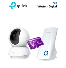 TP-LINK TPL0150017 Paquete TAPO C200 + Memoria SD + Rep