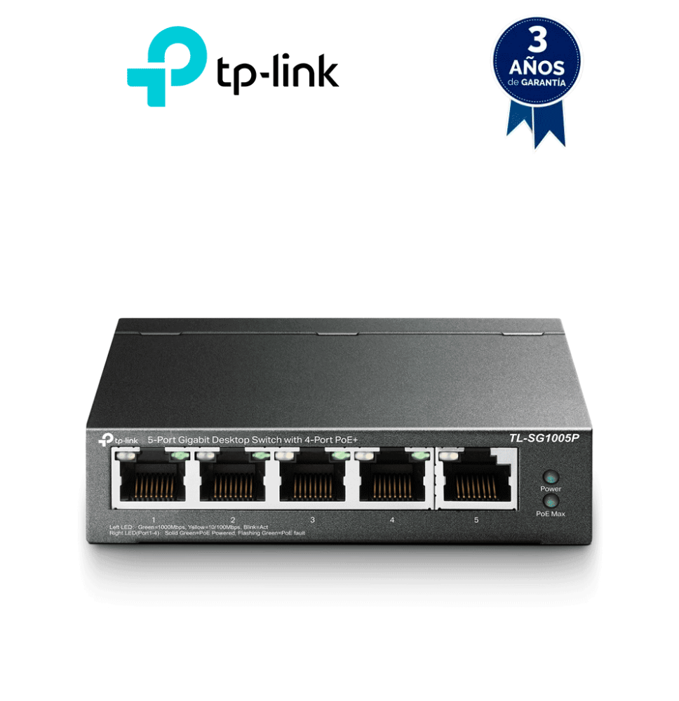 TP-LINK TPL3720002 TP-LINK TL-SG1005P - Switch Escritor