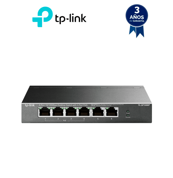 TP-LINK TPL3720006 TP-LINK TL-SF1006P -  Switch PoE no