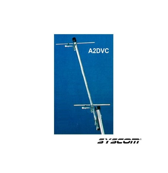 Syscom A2DVC Antena para Televisión Tipo Dipolo para Ca