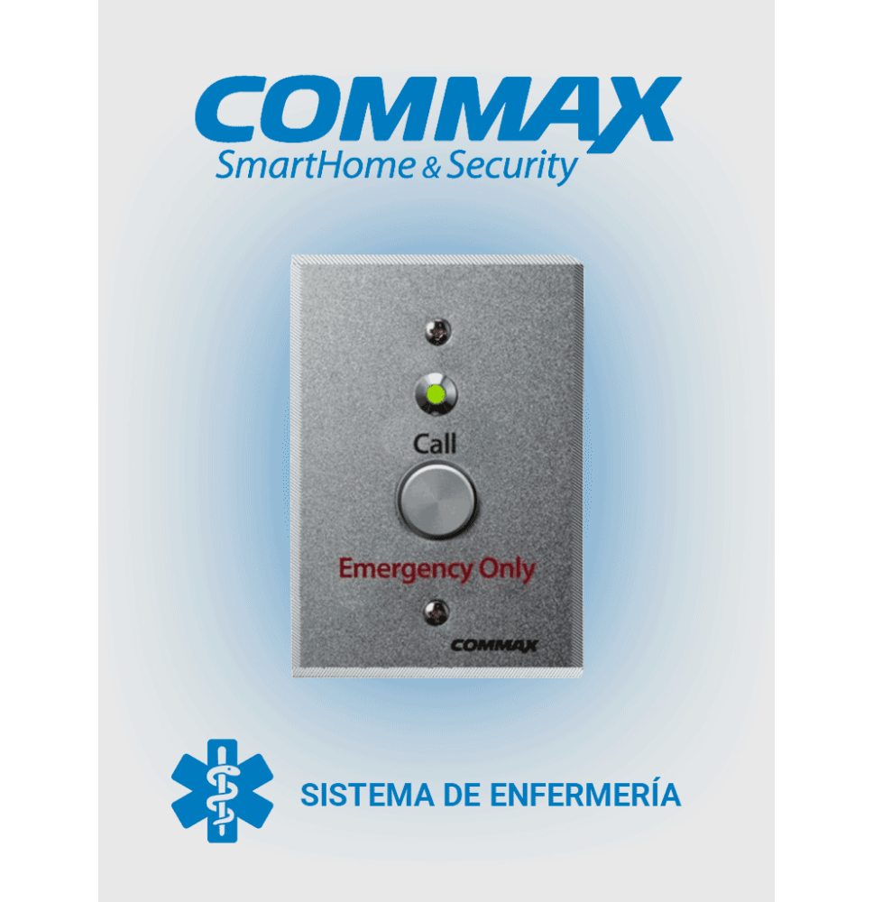 COMMAX  29092 COMMAX ES400 - Botón de emergencia para s