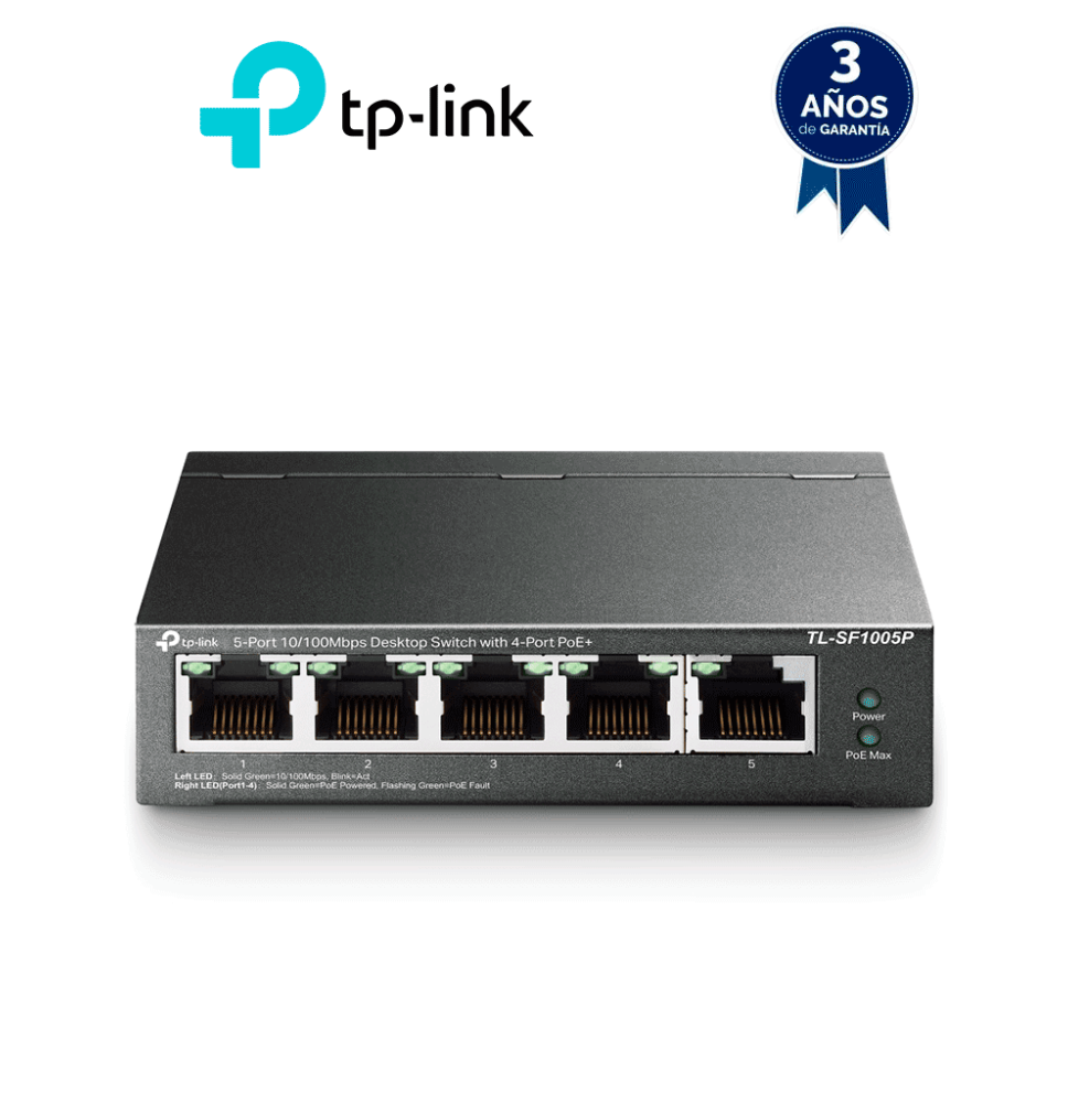 TP-LINK TPL3720004 TP-LINK TL-SF1005P - Switch PoE no a