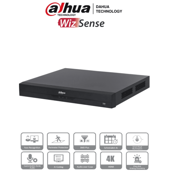 DAHUA DHT0370048 DAHUA XVR5232AN-4KL-I3 - DVR de 32 Can