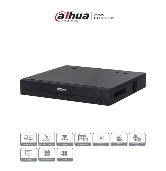 DAHUA DHT0370043 DAHUA DH-XVR5432L-I3 - DVR de 32 canal