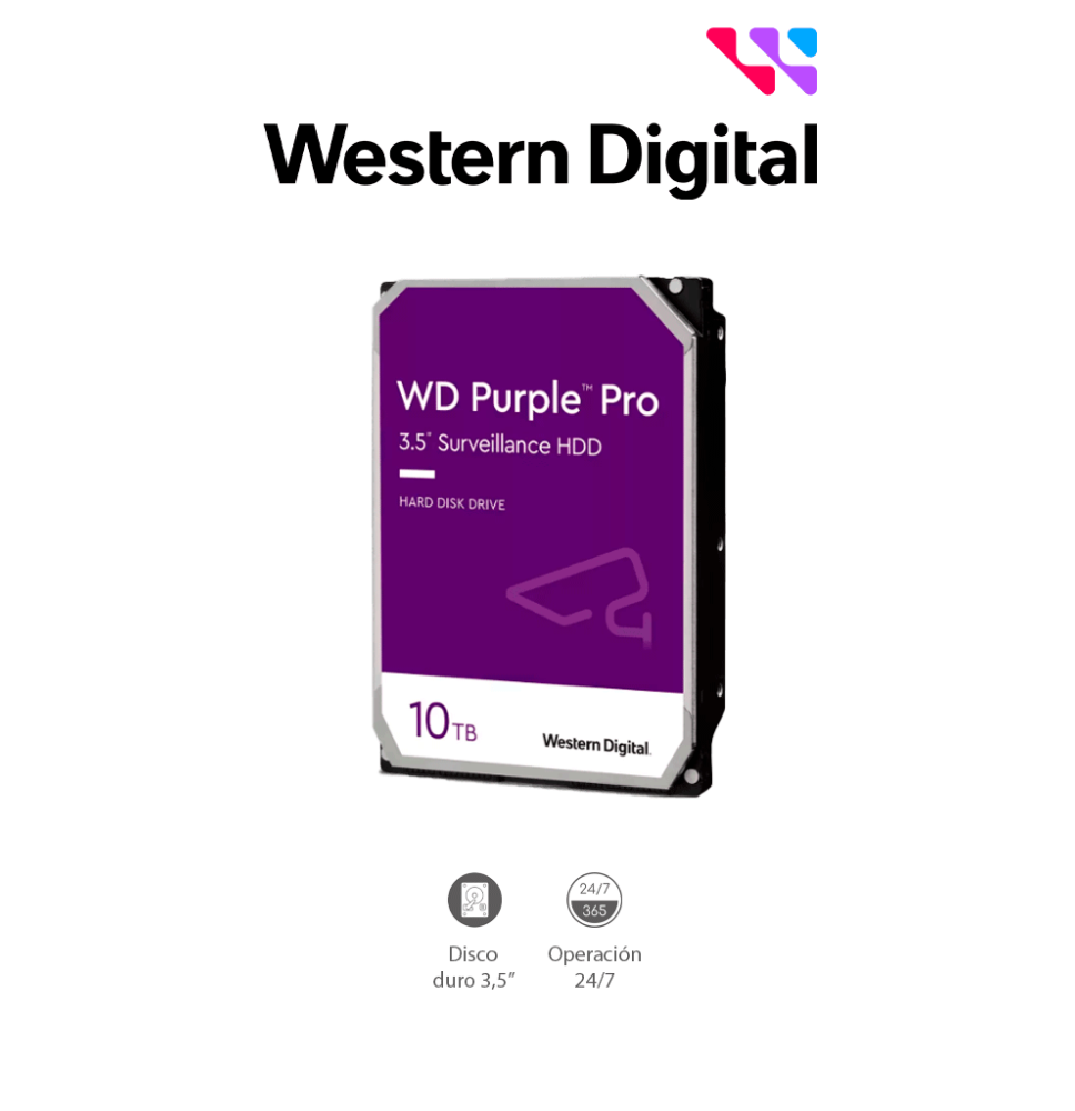 WESTERN DIGITAL TVM110063 WESTERN WD101PURP- Disco Duro