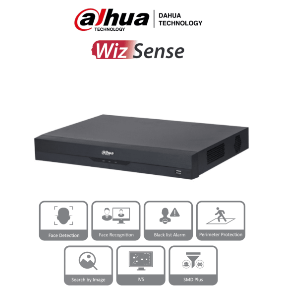 DAHUA DHT0200009 DAHUA NVR2216-16P-I2 - NVR de 8 Megapi
