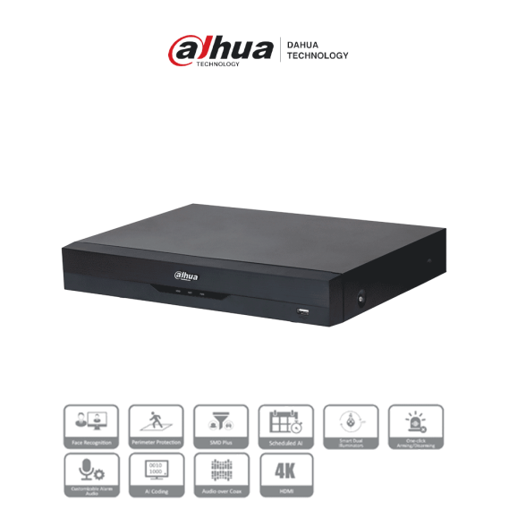 DAHUA DHT0370034 DAHUA XVR5116HE-4KL-I3 - DVR 16 Canale