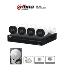 DAHUA DHT0250018 DAHUA KITNVR1104HS-P+4C1TB- Kit IP de