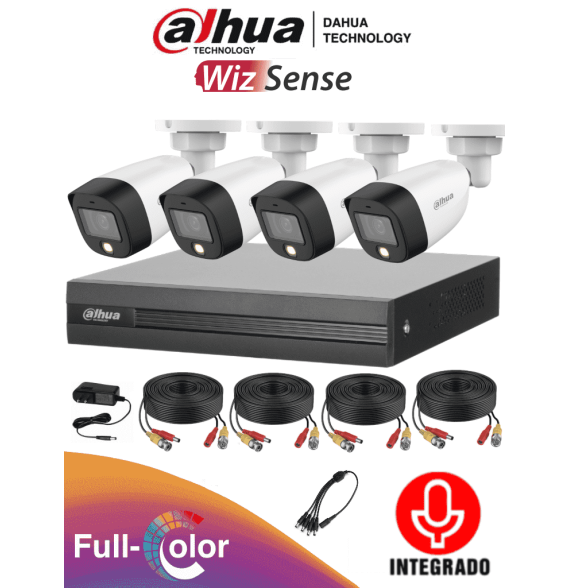 DAHUA DHT0250020 DAHUA FULLCOLORKIT-A - Kit de 4 Canale