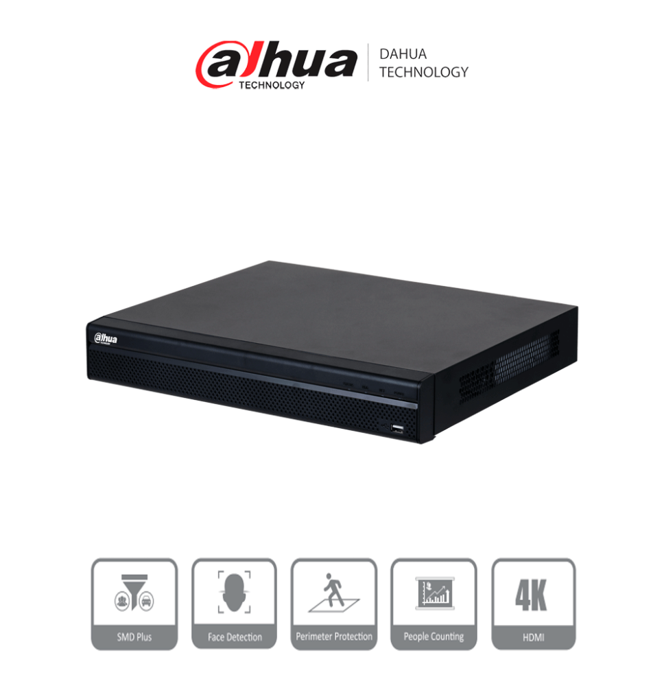 DAHUA DHT0200021 DAHUA DHI-NVR4216-4KS3 NVR de 8 Megapi