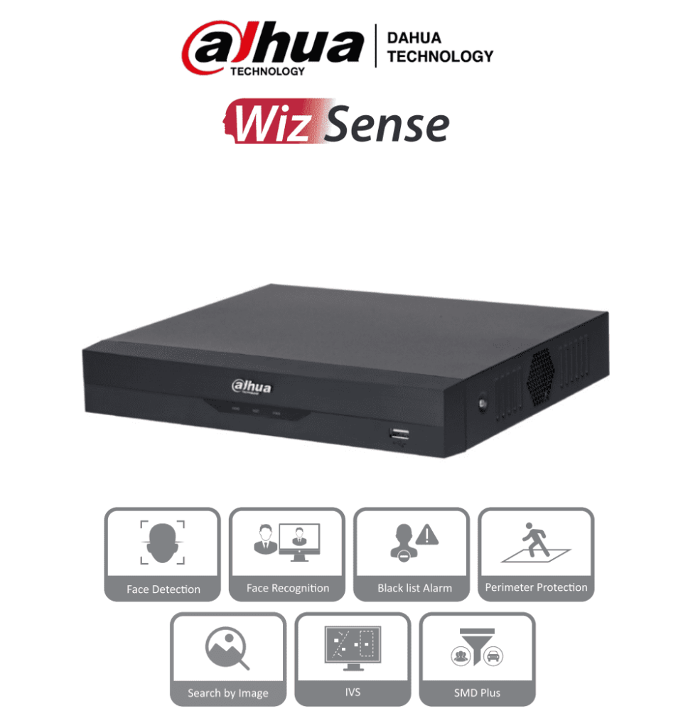 DAHUA DHT0180004 DAHUA NVR2104HS-P-I2 - NVR DE 8 Megapi