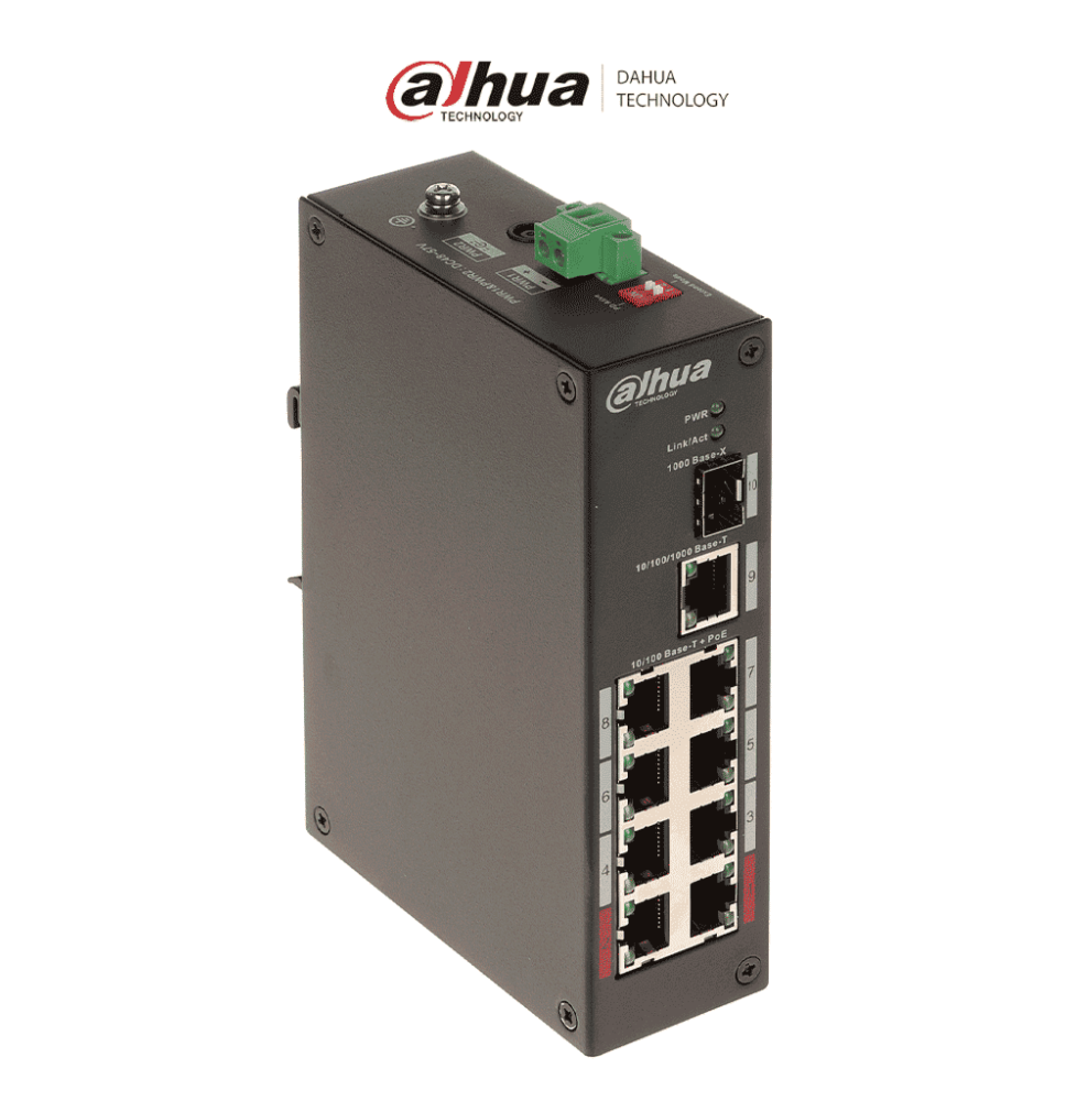 DAHUA DRD6100004 DAHUA PFS3110-8ET-96 - Switch PoE de 1