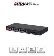 DAHUA DHT3720012 DAHUA PFS3110-8ET1GT1GF-96 -Switch PoE