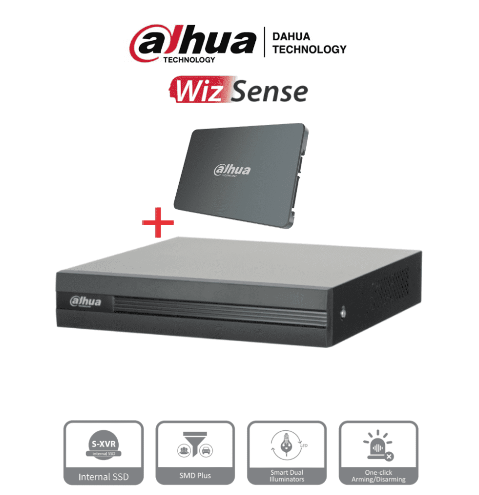 DAHUA DHT0350034 DAHUA XVR1B04H-I-SSD - DVR de 4 Canale