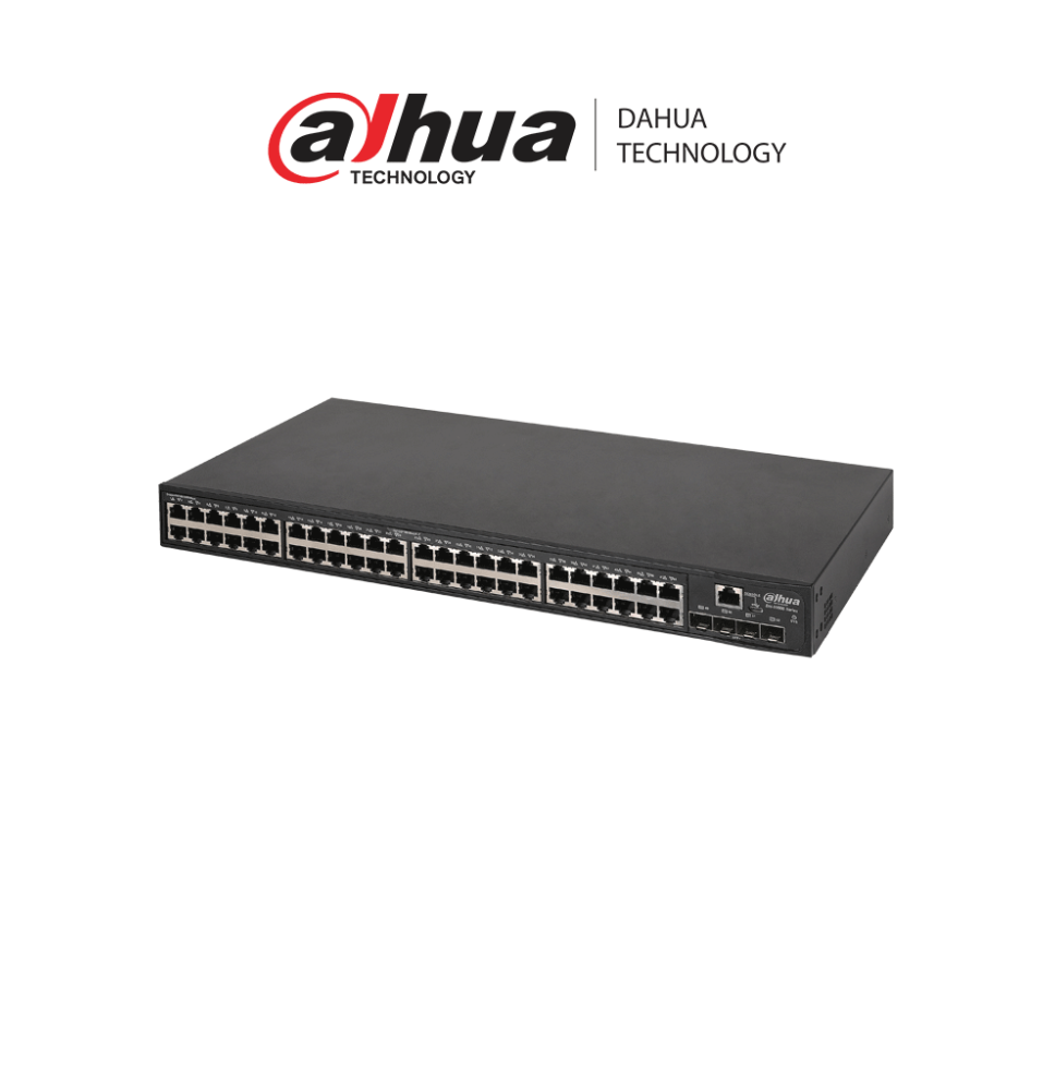 DAHUA DHT1860006 DAHUA S5500-48GT4XF-E - Switch de agregación de 48 puer