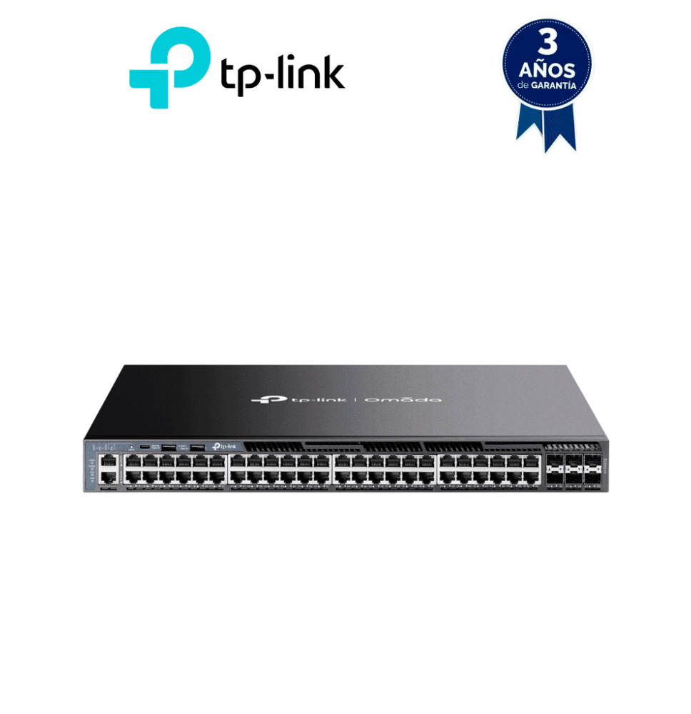 TP-LINK TPL3700047  TP-LINK SG6654X- Switch Omada L3 Stackable de 48 pue