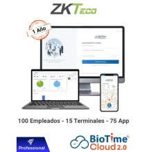 ZKTECO ZKT0820148 ZKTECO BIOTIMECLOUDPROFESSIONAL - Licencia de Asistenc