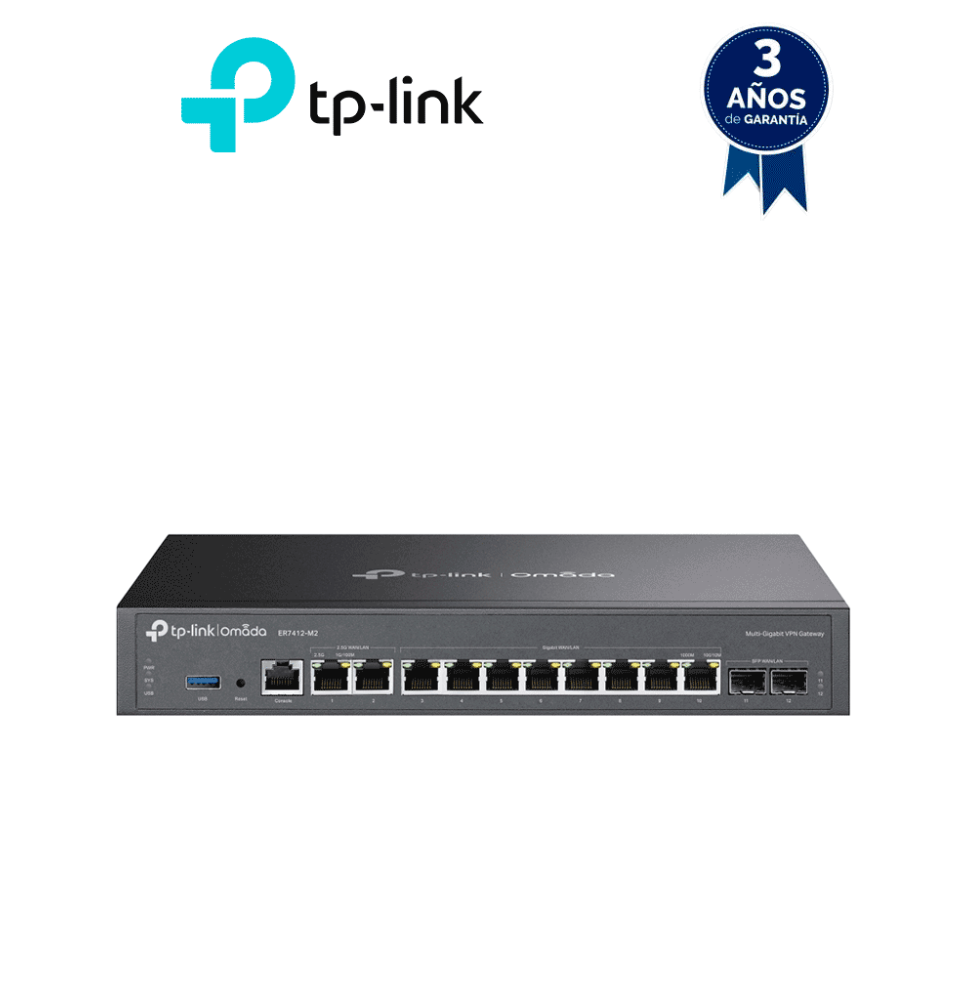 TP-LINK TPL3660052 TP-LINK ER7412-M2  - Router VPN Omada Multi-Gigabit