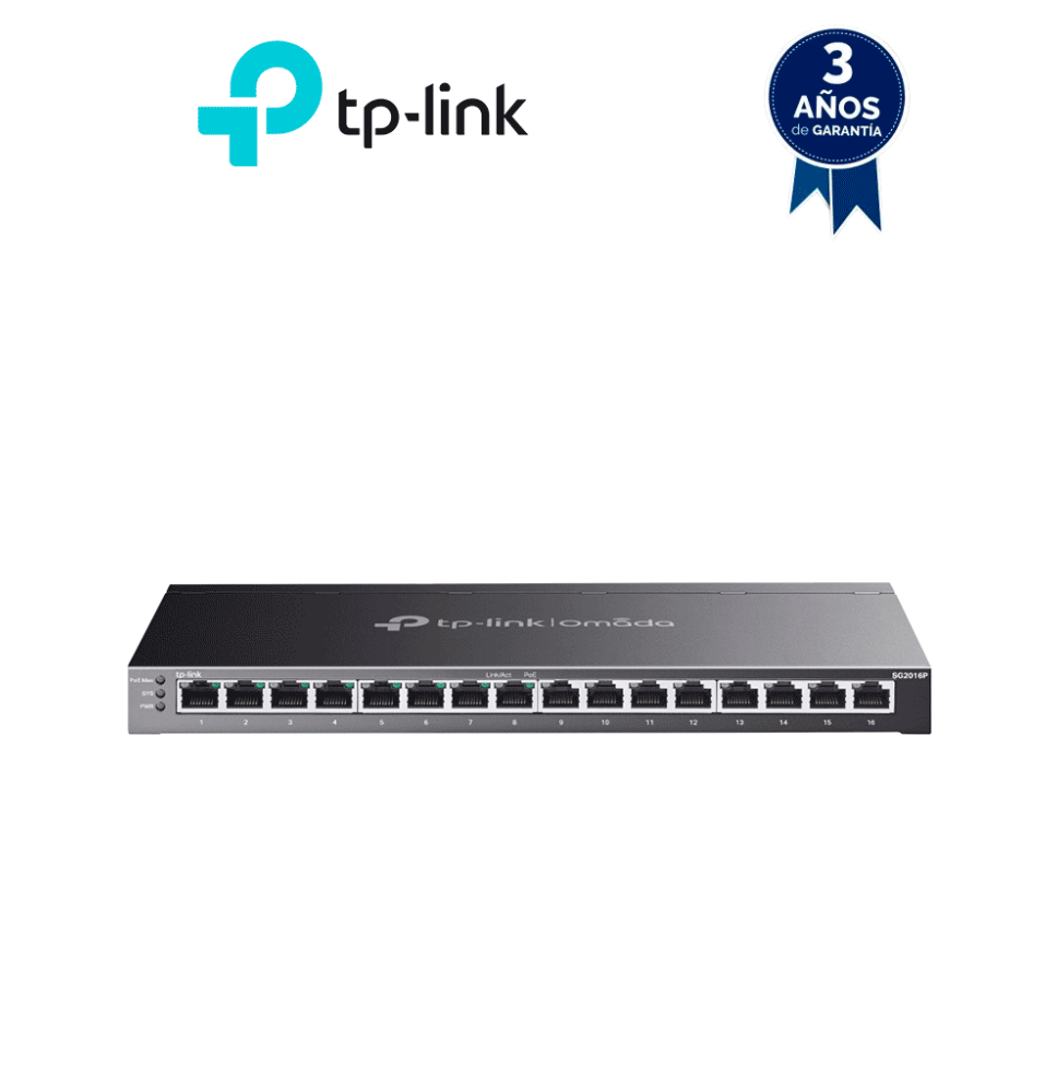 TP-LINK TPL3720030 TP-LINK - TL-SG2016P - Switch JetStream de 16 puertos