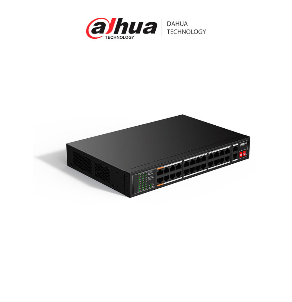 DAHUA DHT3720052 DAHUA DH-SF1026LP - Switch PoE de 26 Puertos/ 190 Watts