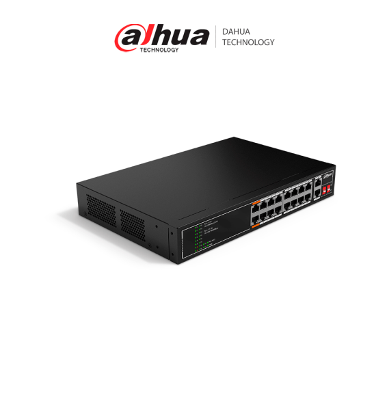 DAHUA DHT3720051 DAHUA SF1018LP - Switch PoE de 18 Puertos/ 135 Watts To