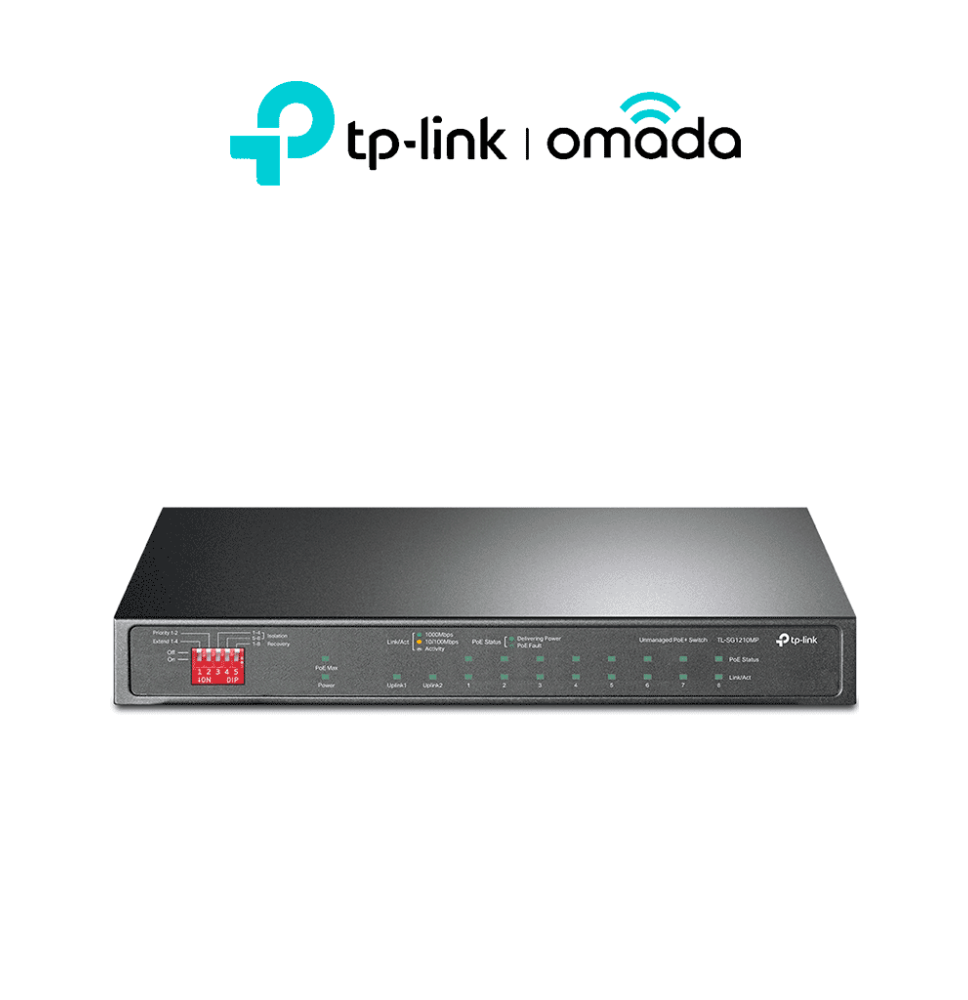 TP-LINK TPL3720033 TP-LINK - TL-SG1210MP - Switch de Escritorio 10 Puert