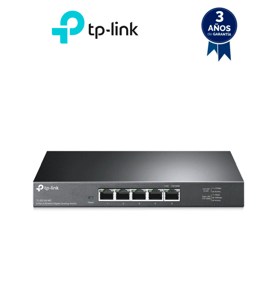 TP-LINK TPL3700040 TP-LINK - TL-SG105-M2 - Switch Para Escritorio con 5