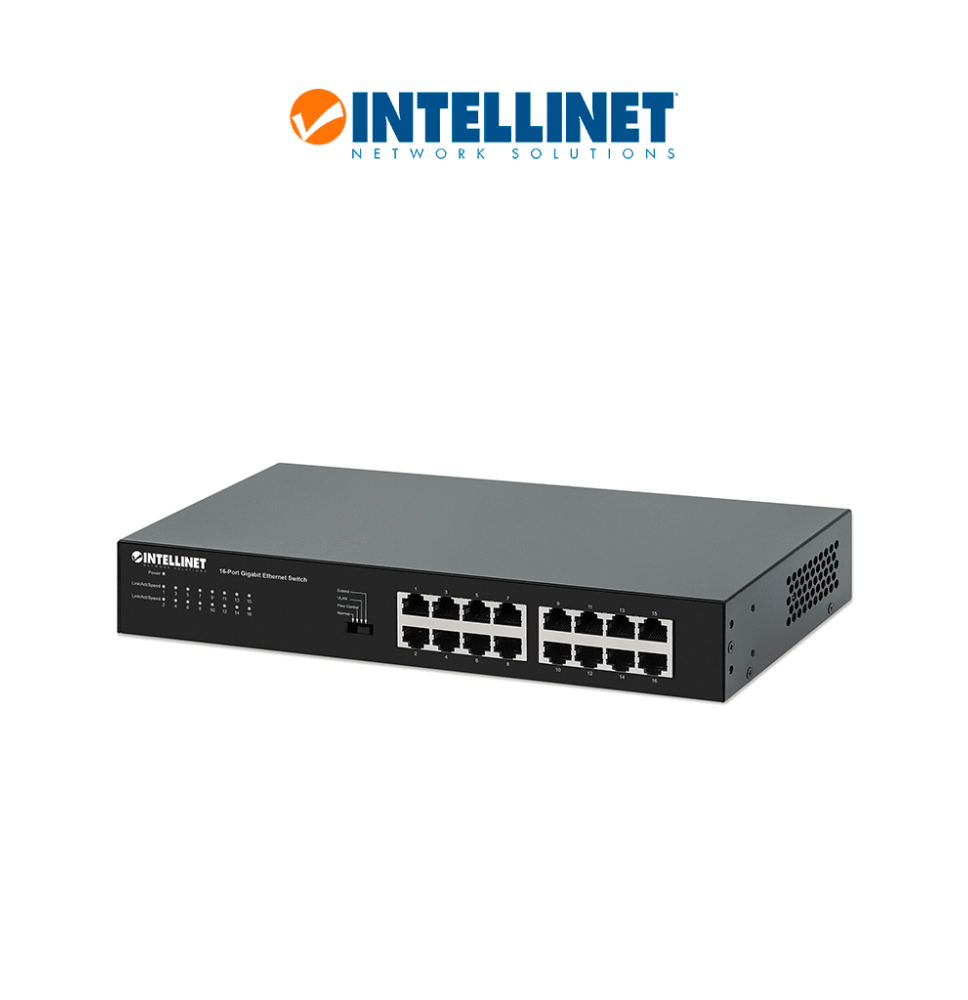 INTELLINET ITL3700001 INTELLINET 561815 - Switch Gigabit Ethernet de 16