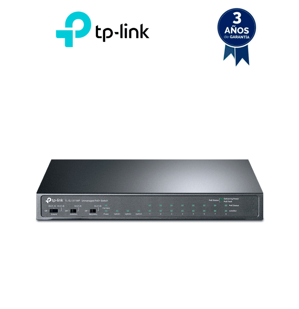 TP-LINK TPL3720026 TP-LINK - TL-SL1311MP / Switch de Escritorio No Admin