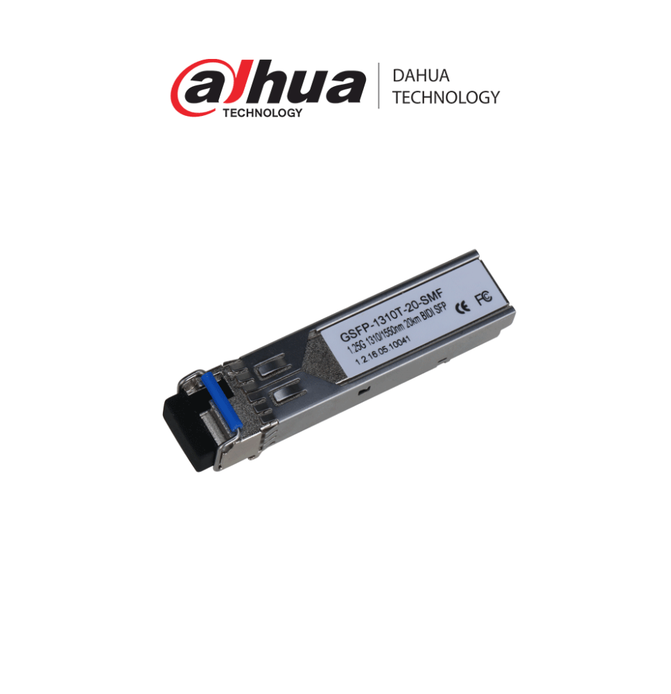 DAHUA DHT4160001 DAHUA GSFP-1310T-20-SMF - Modulo de Fibra Optica SFP/ M