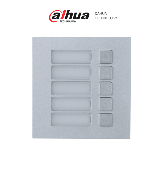 DAHUA DHT2220030 DAHUA DHI-VTO4202F-MB5 - Modulo de 5 botones para frent