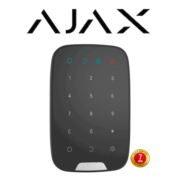 AJAX AJX2590001 AJAX KeypadB - Teclado táctil inalámbrico con soporte de